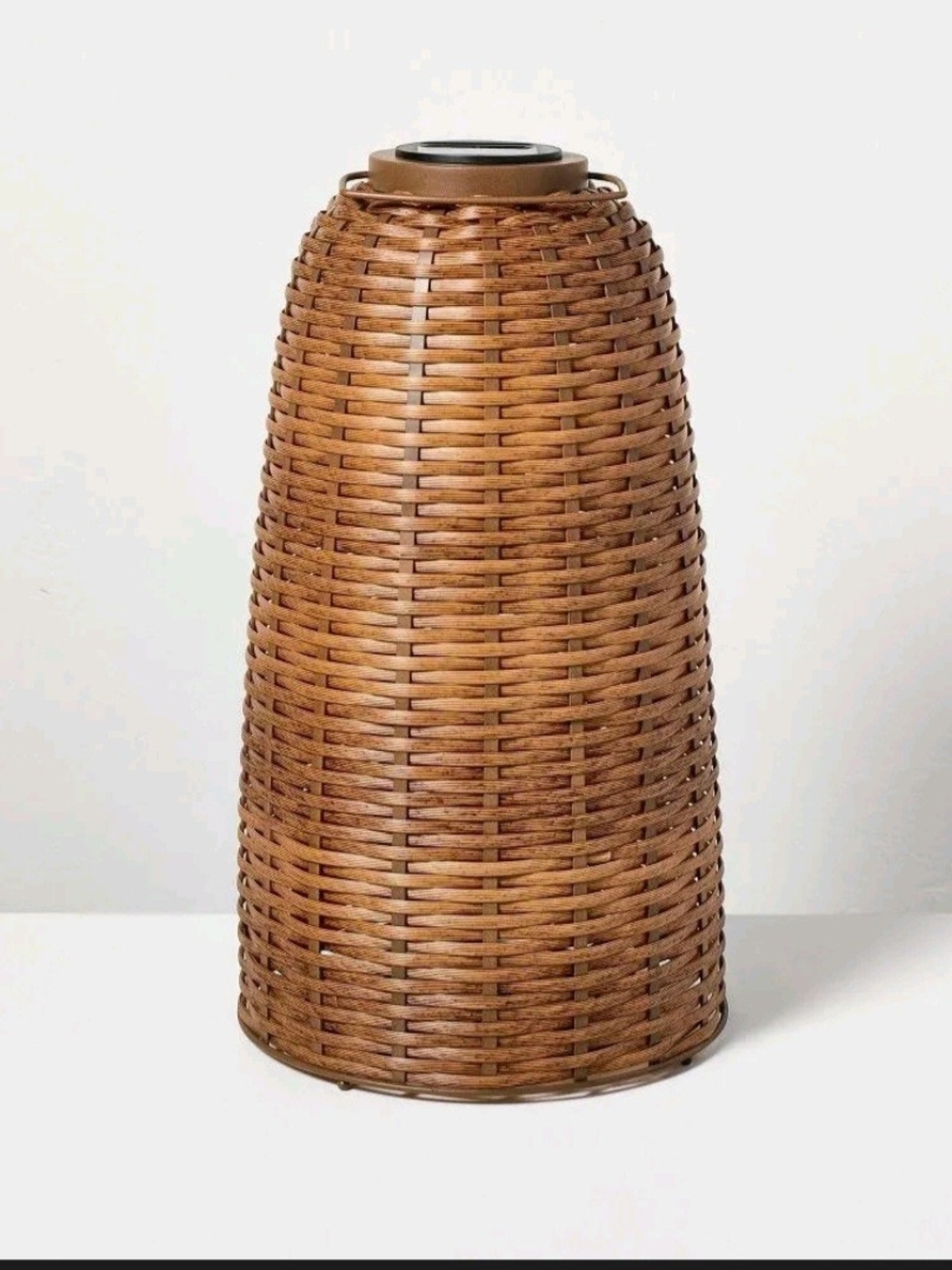 Hearth And Hand Woven Rattan Solar Lantern